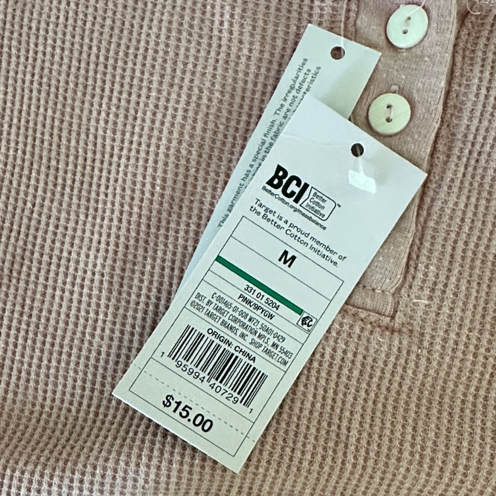 Wild Fable Pink Long Sleeve Crop Top NWT - Picture 4 of 9